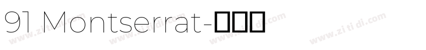 91 Montserrat字体转换